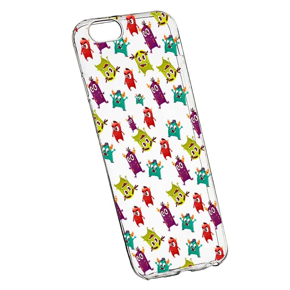 Husa Silicon, Transparent, Slim, Monster, 121, Apple iPhone 6 PLUS / 6S PLUS