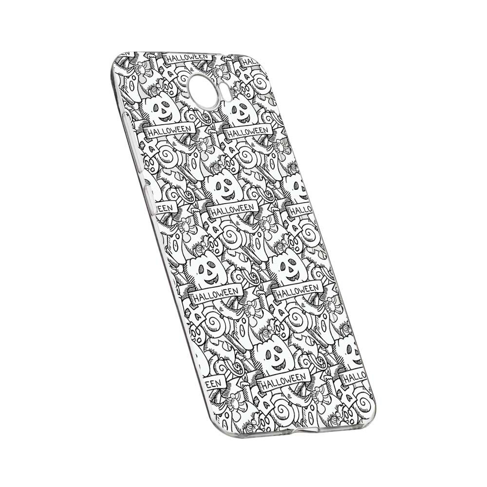 Husa Silicon, Transparent, Slim, Halloween, 122, Huawei Y7 / Enjoy 7 Plus / Nova Lite Plus 2017