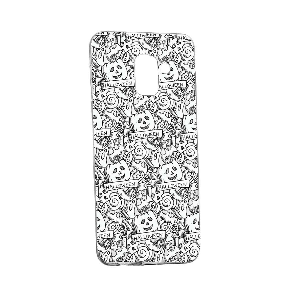 Husa Silicon, Transparent, Slim, Halloween, 122, Samsung Galaxy A6 2018