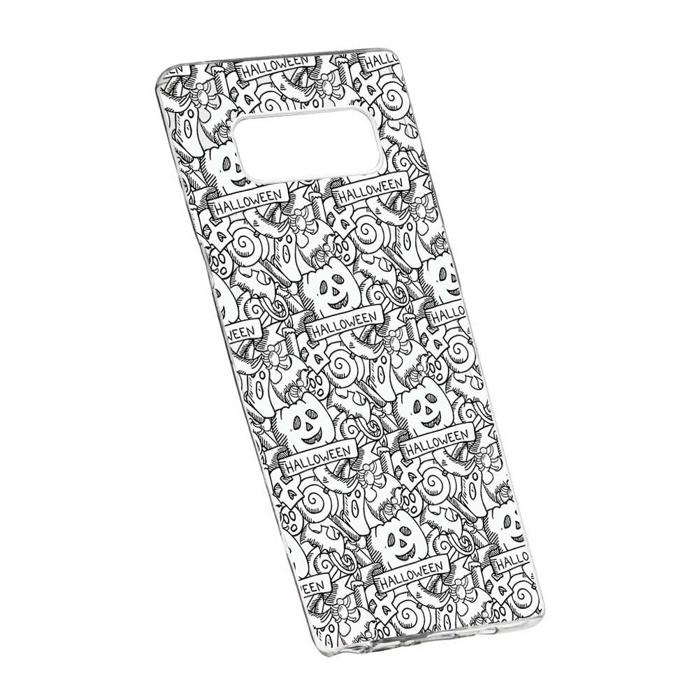 Husa Silicon, Transparent, Slim, Halloween, 122, Samsung Galaxy Note 8