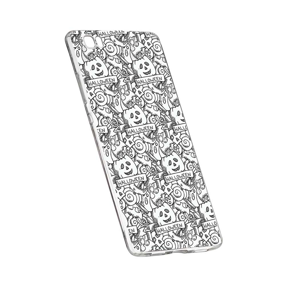 Husa Silicon, Transparent, Slim, Halloween, 122, Sony XZ1