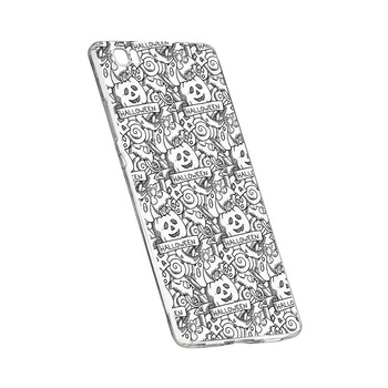 Husa Silicon, Transparent, Slim, Halloween, 122, Sony XZ1 Husa Silicon, Transparent, Slim, Halloween, 122, Sony XZ1