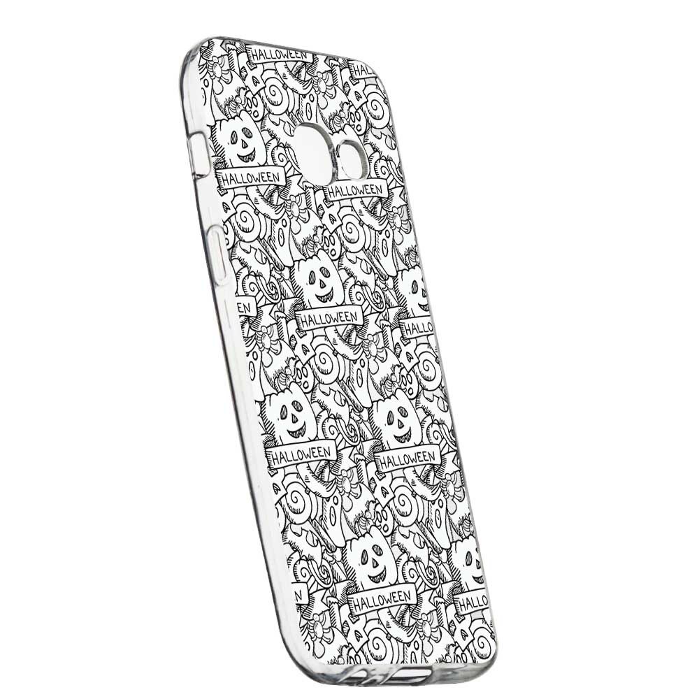 Husa Silicon, Transparent, Slim, Halloween, 122, Samsung Galaxy A5 2017