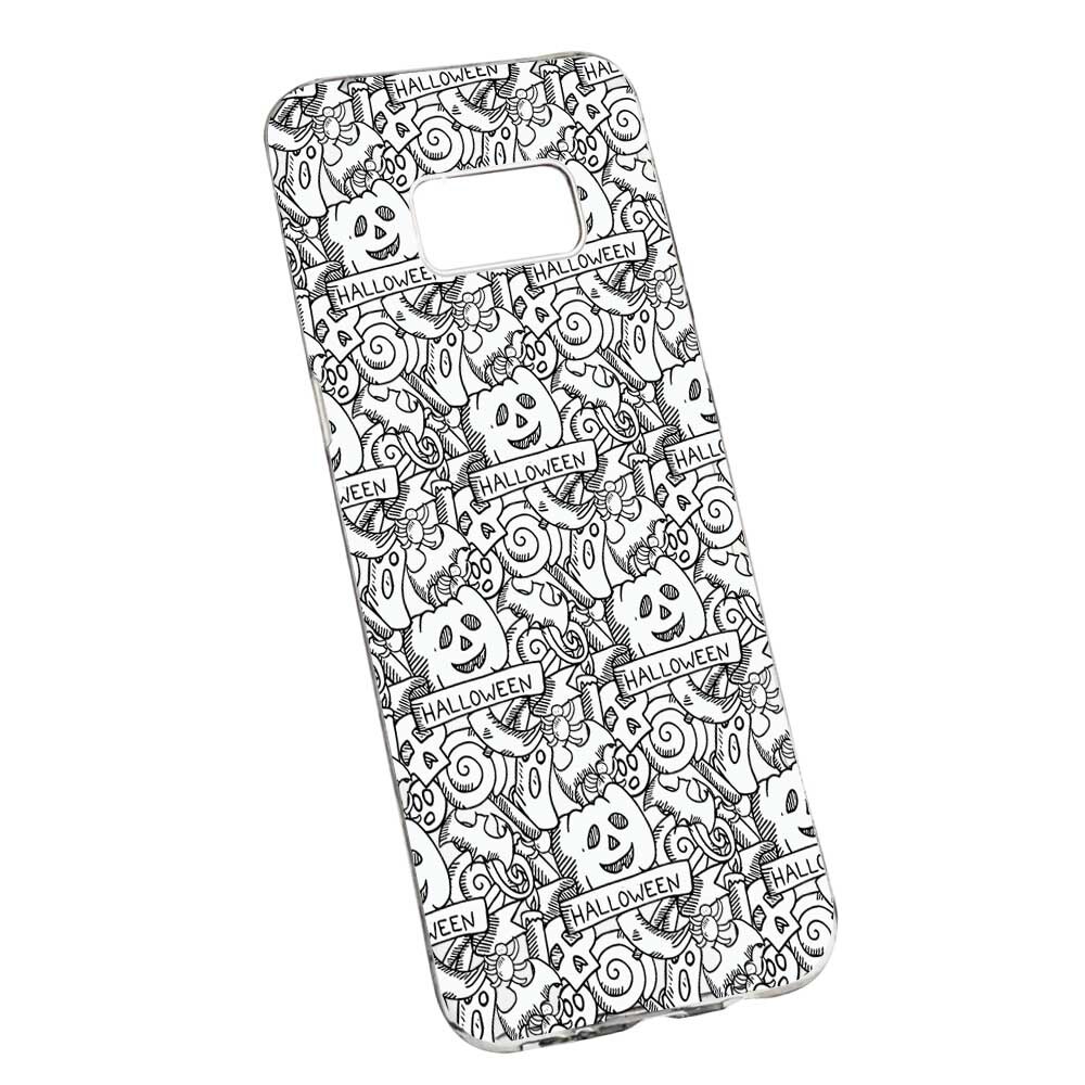 Husa Silicon, Transparent, Slim, Halloween, 122, Samsung Galaxy S8