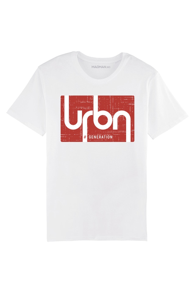 Tricou MADMAN, URBN GNRTN, barbati, alb, Alb