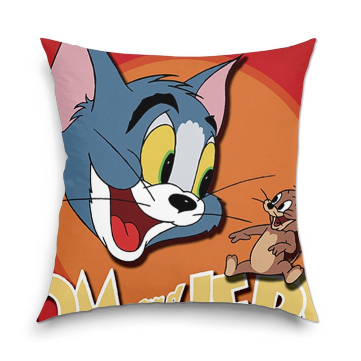 Perna decorativa Animatie pentru copii Tom and Jerry 40 x 40 cm