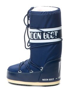Moon Boot, Apreschiuri cu imprimeu logo, Albastru inchis, 27-30 Moon Boot, Apreschiuri cu imprimeu logo, Albastru inchis, 27-30