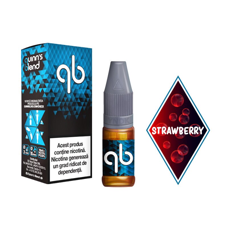 Lichid Tigara Electronica Strawberry / QB Blue - 10ml 12 mg/Nicotina