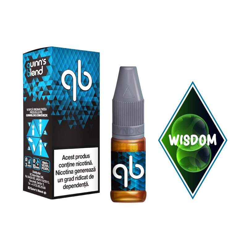 Lichid Tigara Electronica Wisdom / QB Blue - 10ml 18 mg/Nicotina
