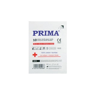 Comprese sterile tifon 10x10cm, 25 bucati taiate pe plic Comprese sterile tifon 10x10cm, 25 bucati taiate pe plic