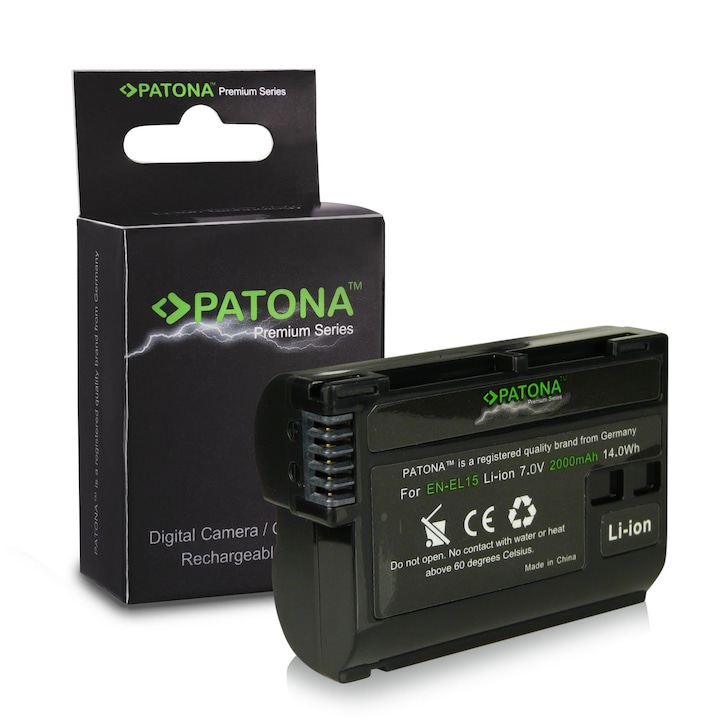 Patona prémium típusú akkumulátor, Nikon EN-EL15 2000 mAh