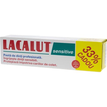 Pasta de dinti Lacalut Sensitive 75ml + 33% Pasta de dinti Lacalut Sensitive 75ml + 33%