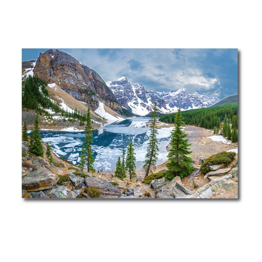 Tablou Canvas Mountain Blue 80 x 50 cm