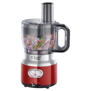 Robot de bucatarie Russell Hobbs Retro Red, 850W, bol 2.3l, vas blender 1.7l, 2 viteze, functie Pulse, Rosu Robot de bucatarie Russell Hobbs Retro Red, 850W, bol 2.3l, vas blender 1.7l, 2 viteze, functie Pulse, Rosu