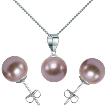 Set Aur Alb 14 karate cu Perle Naturale Premium Lavanda Set Aur Alb 14 karate cu Perle Naturale Premium Lavanda