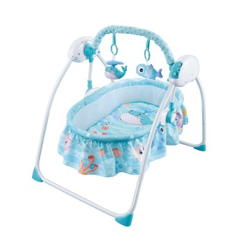 Patut tip cos copii cu vibratii si telecomanda Sweet Ocean Blue Patut tip cos copii cu vibratii si telecomanda Sweet Ocean Blue