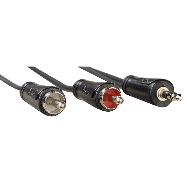 Аудио кабел Hama Jack 3,5mm-2xRCA, 5м