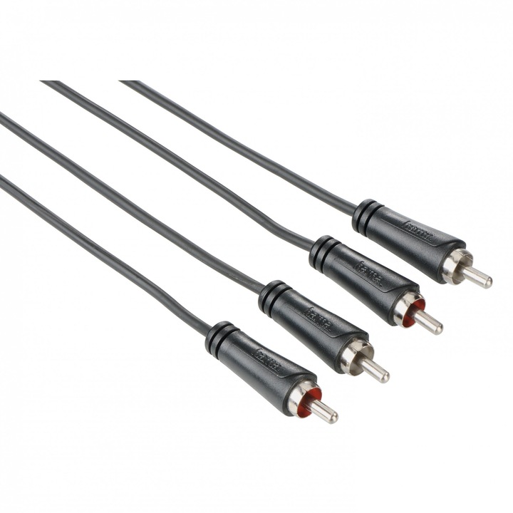 Cablu audio Hama 2xRCA plug-plug, 3m