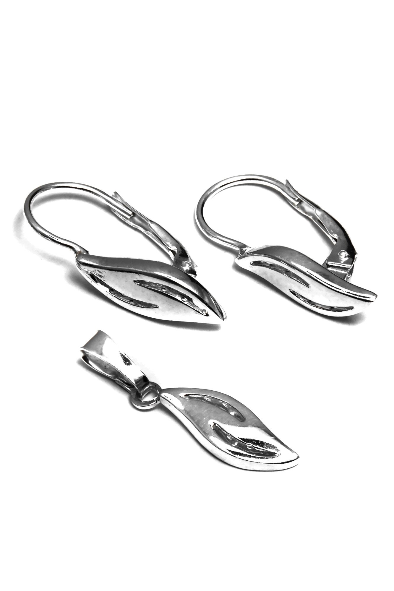 Set din argint 925, Eurosilver, fara pietre, alb
