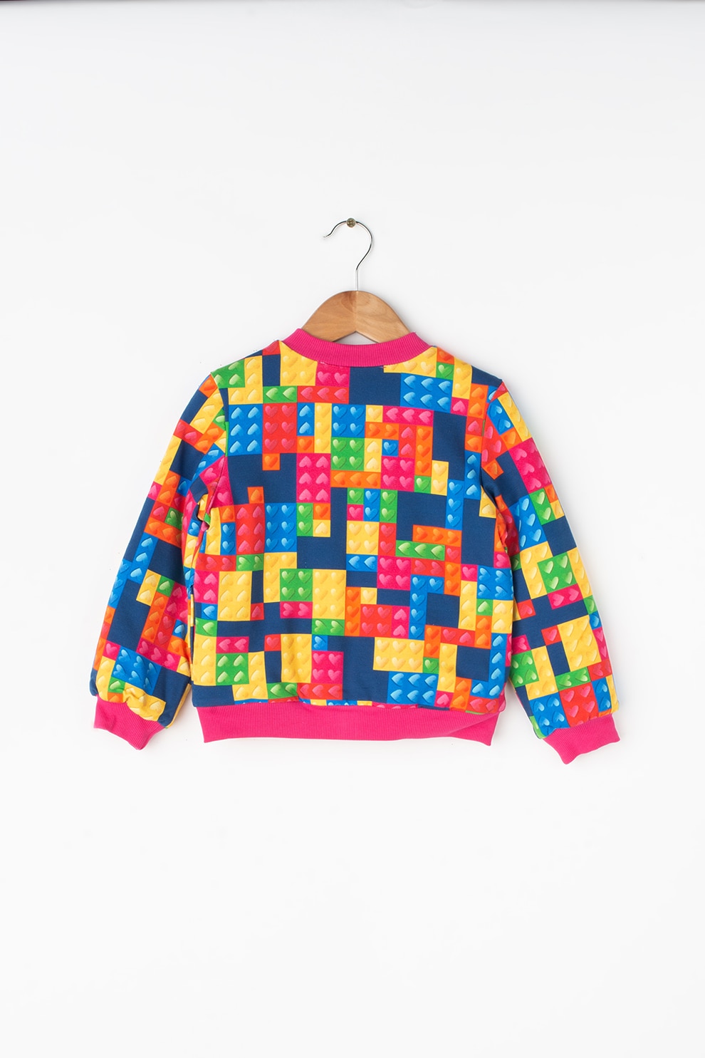 Agatha Ruiz de la Prada, Lego bélelt szívmintás kabát Agatha Ruiz de la Prada, Love Tiles bolyhos kabát