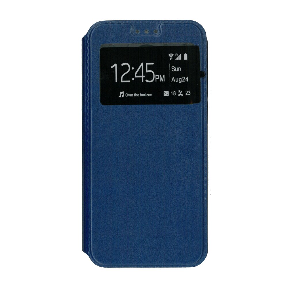 Husa flip s-view, Eurocell, pentru Huawei Y6 2018, albastru