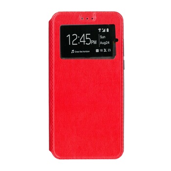 Husa flip s-view, Eurocell, pentru Huawei Mate 20 Lite, rosu Husa flip s-view, Eurocell, pentru Huawei Mate 20 Lite, rosu