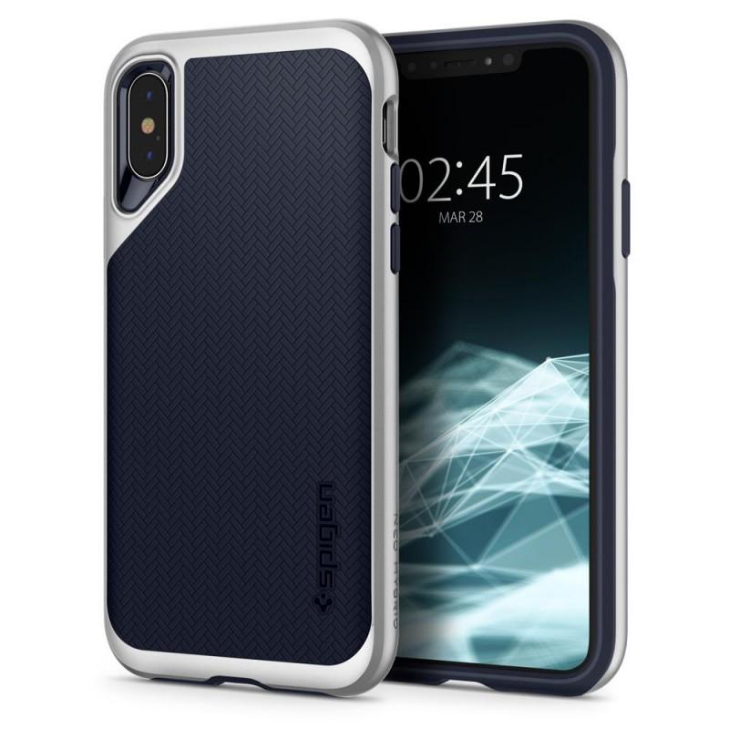 Carcasa Spigen Neo Hybrid iPhone XS Max Satin Silver