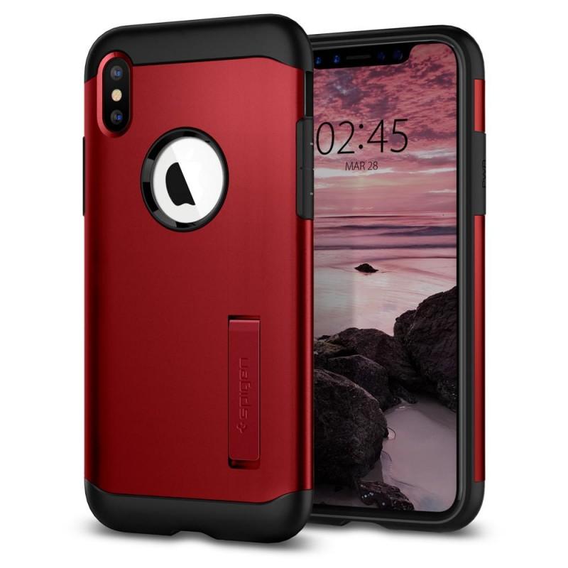 Carcasa Spigen Slim Armor iPhone XS Max Merlot Red