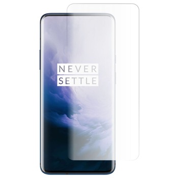 Folie din sticla 3D securizata pentru OnePlus 7 Pro, UV Glue, Transparenta Folie din sticla 3D securizata pentru OnePlus 7 Pro, UV Glue, Transparenta