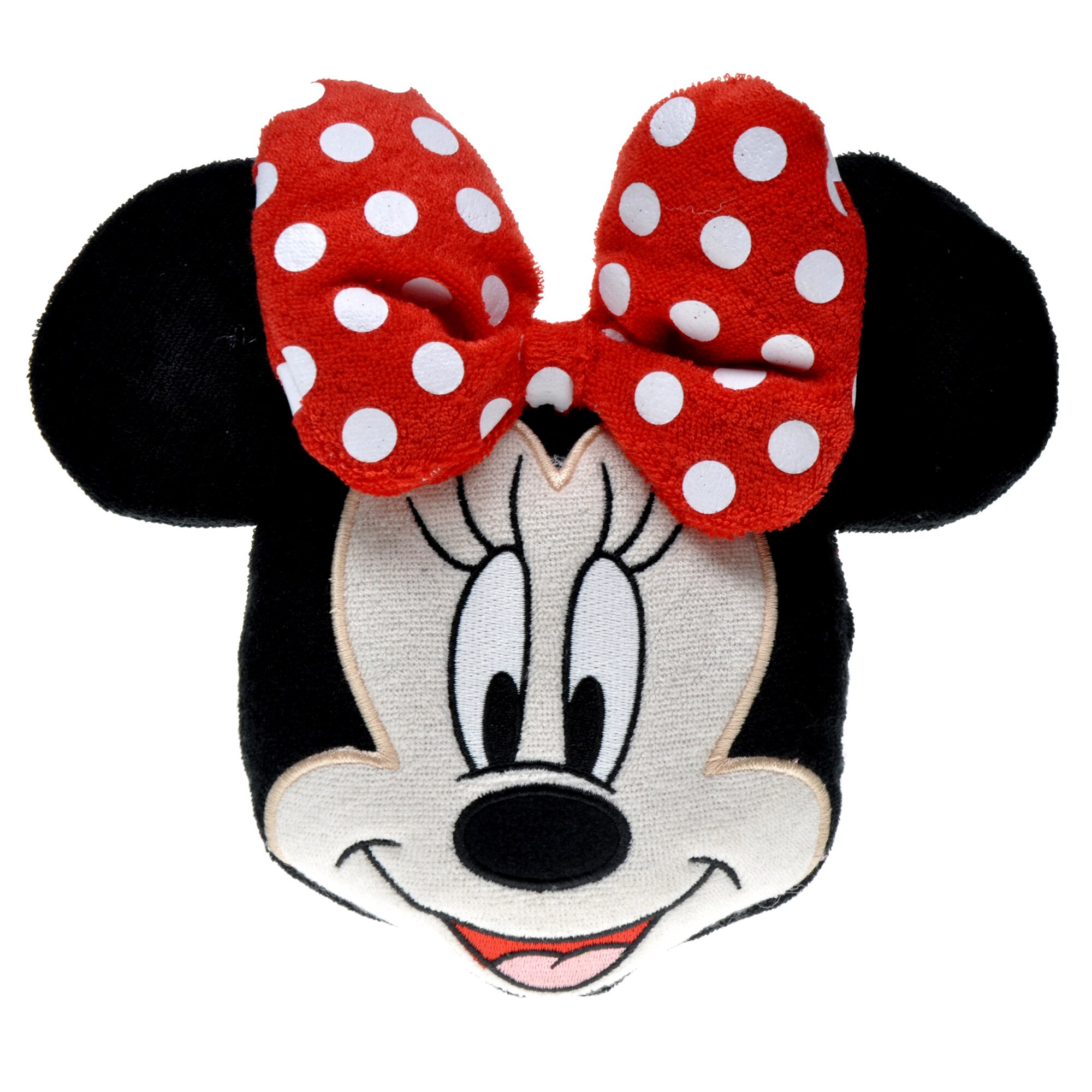 Burete de baie pentru copii NOVOKIDS™ Disney Originals Miss Minnie Squashy Washy , textura catifelata, model Minnie Mouse