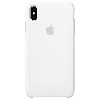 Husa de protectie Apple pentru iPhone XS Max, Silicon, White Husa de protectie Apple pentru iPhone XS Max, Silicon, White