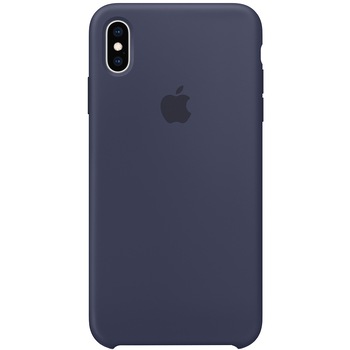 Husa de protectie Apple pentru iPhone XS Max, Silicon, Midnight Blue Husa de protectie Apple pentru iPhone XS Max, Silicon, Midnight Blue