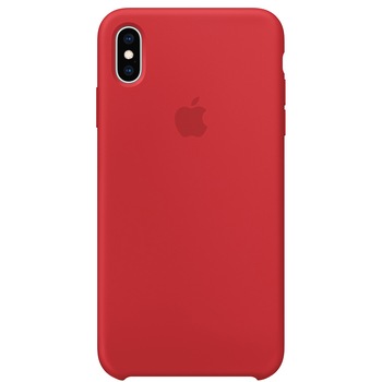 Husa de protectie Apple pentru iPhone XS Max, Silicon, Red Husa de protectie Apple pentru iPhone XS Max, Silicon, Red