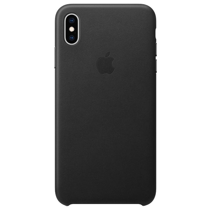 Протектор Apple за iPhone XS Max, Кожа, Black