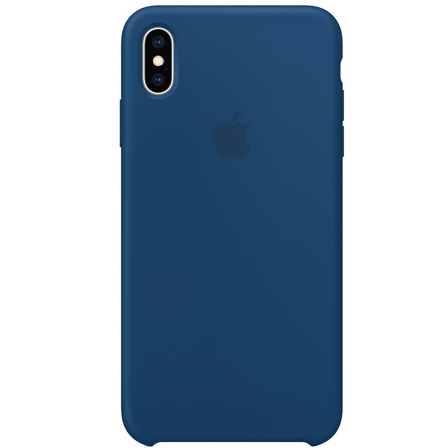 Husa de protectie Apple pentru iPhone XS Max, Silicon, Blue Horizon