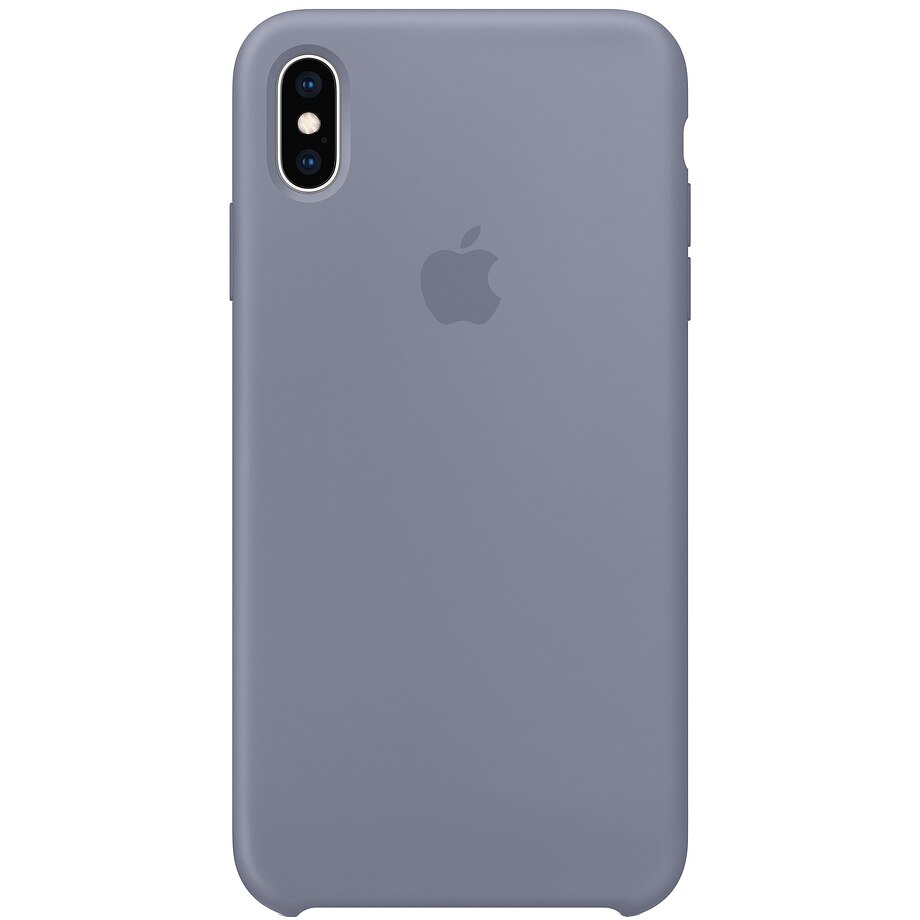 Husa de protectie Apple pentru iPhone XS Max, Silicon, Lavender Gray