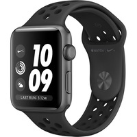Apple Watch Nike+ 3, GPS, Carcasa Space Grey Aluminium 38mm, Anthracite/Black Nike Sport Band