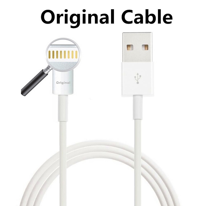 Eredeti usb kábel 2M. Apple (MD819AM/A) iPhone XR, XS, XS MAX, tömeges készülékekhez