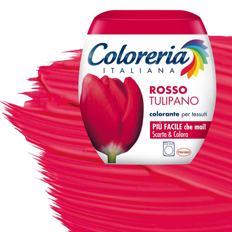 Vopsea Coloreria Italiana Rosso Tulipano pentru materiale textile, culoare  Rosu, 350 g 
