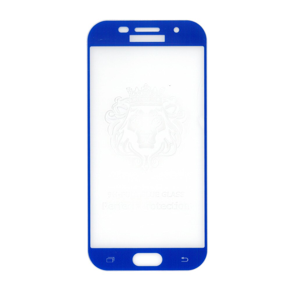 Folie sticla full size cu adeziv pe toata suprafata, EuroCELL, pentru Samsung Galaxy A5 2017, albastru inchis