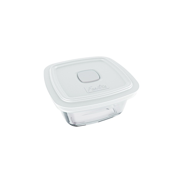 Marinex MARINEX négyzet alakú doboz, légmentesen záró fedéllel, 1 liter, fehér