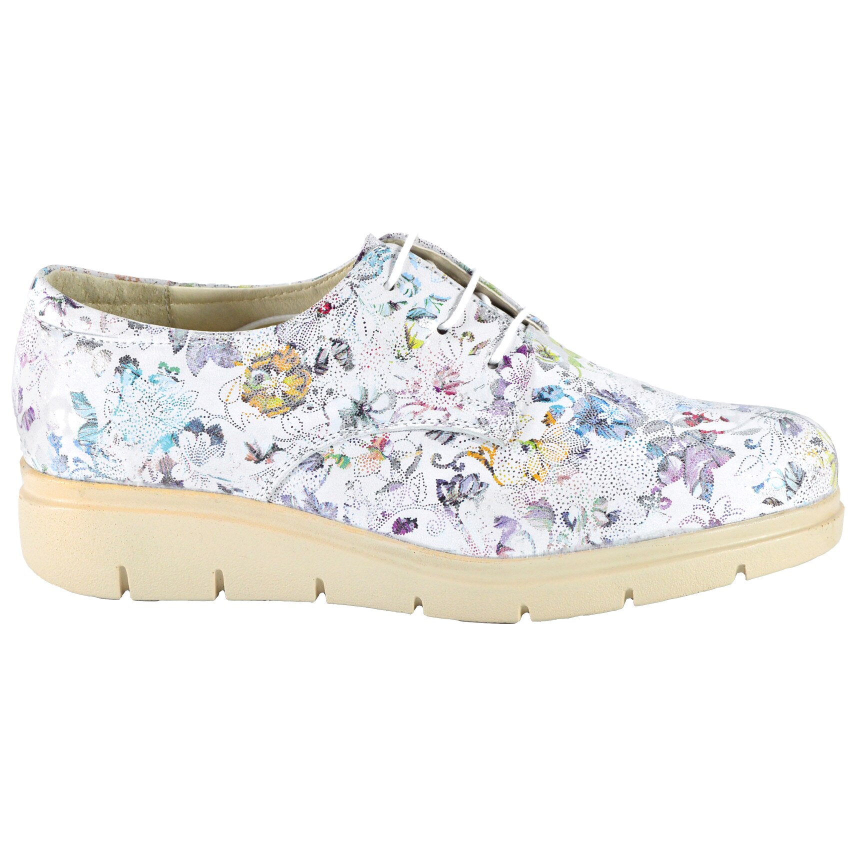 Pantofi de dama MBrands din piele cu model floral masura 40