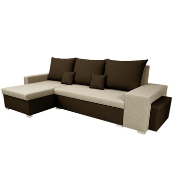 Coltar Extensibil Rumba, L, Sawana17/ Sawana03, 239 x 136 x 85 cm Coltar Extensibil Rumba, L, Sawana17/ Sawana03, 239 x 136 x 85 cm