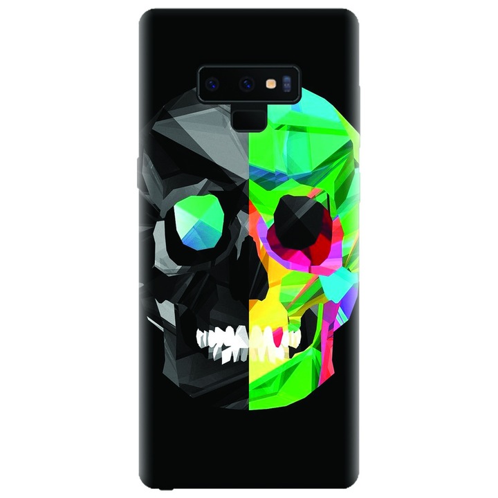 Husa silicon pentru Samsung Galaxy Note 9, Colorful Skull