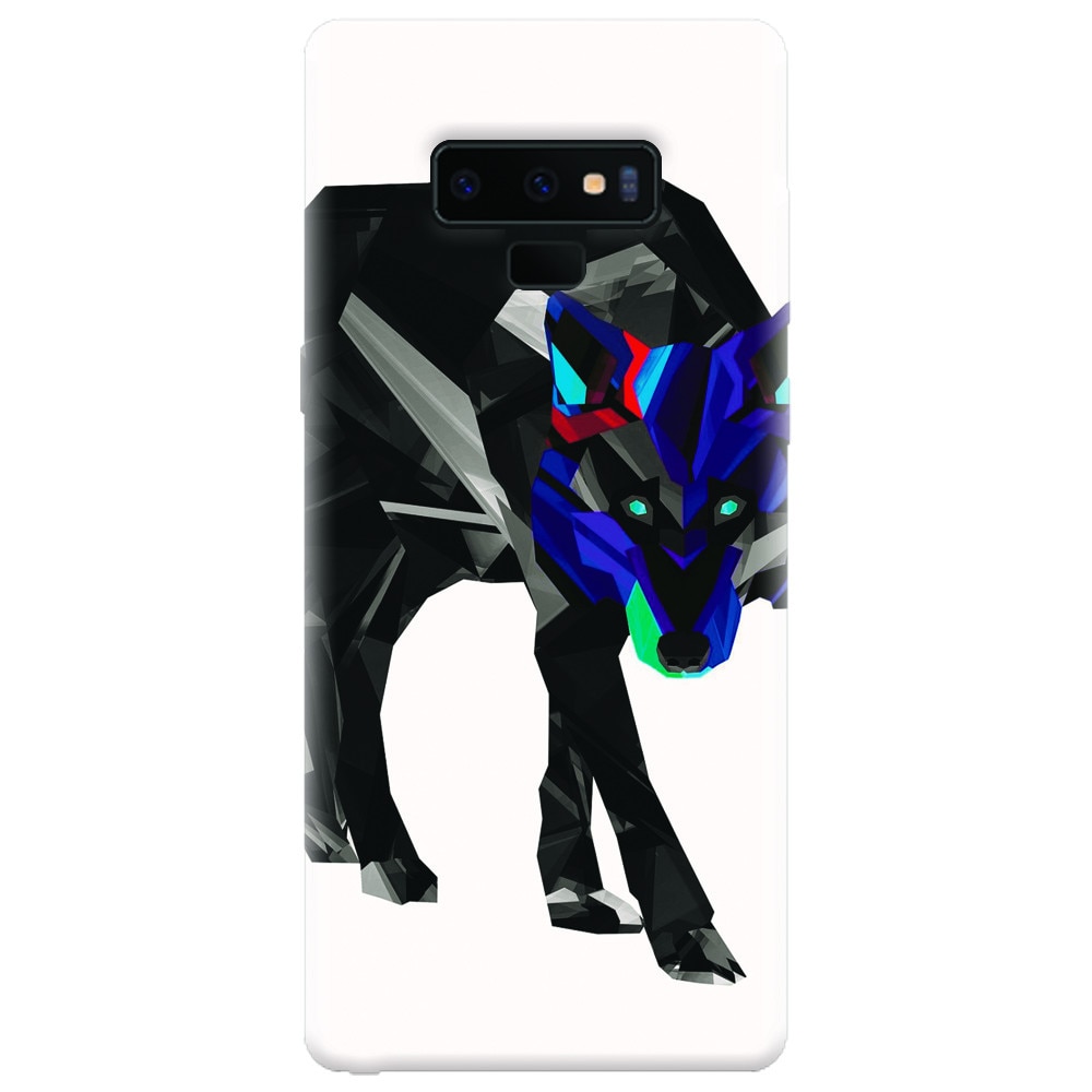 Husa silicon pentru Samsung Galaxy Note 9, Abstract Wolf