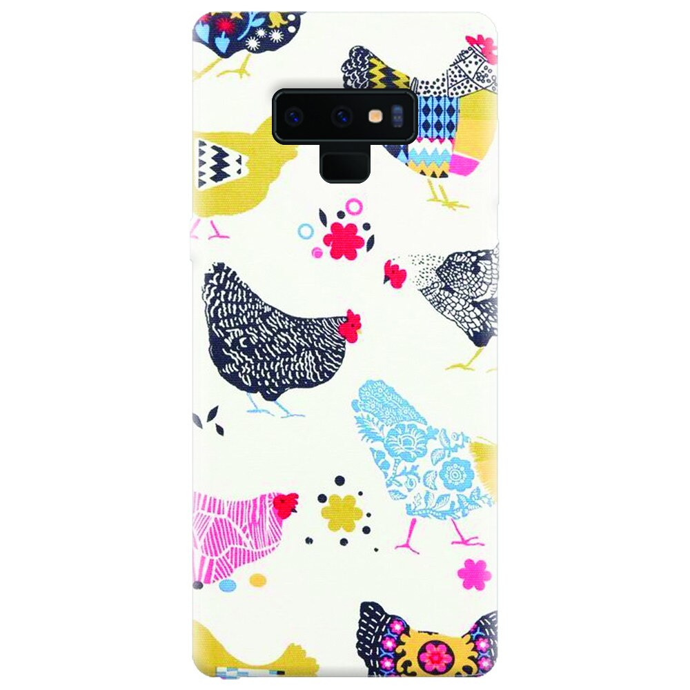 Husa silicon pentru Samsung Galaxy Note 9, Chickens