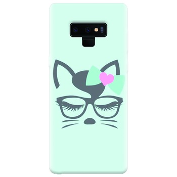 Husa silicon pentru Samsung Galaxy Note 9, Angel Cat Husa silicon pentru Samsung Galaxy Note 9, Angel Cat