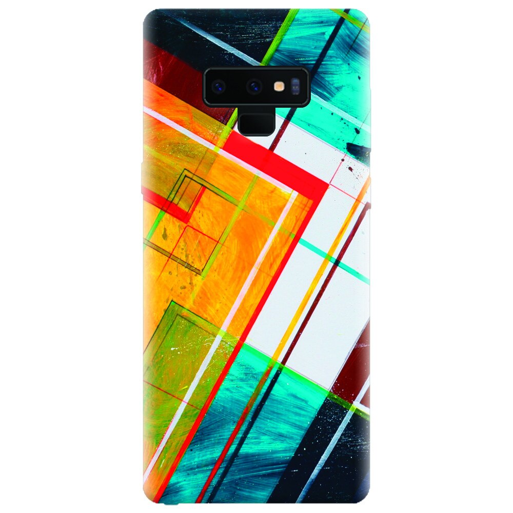 Husa silicon pentru Samsung Galaxy Note 9, Abstraction Color Shape