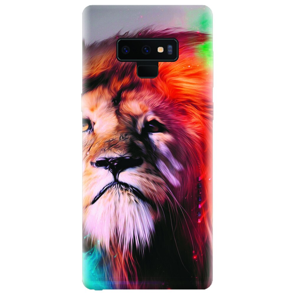 Husa silicon pentru Samsung Galaxy Note 9, Awesome Art Of Lion