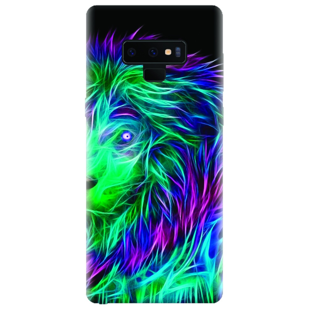 Husa silicon pentru Samsung Galaxy Note 9, Abstract Lion 002